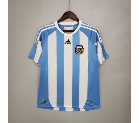 Argentina 2010 Home White&Blue Soccer Jersey